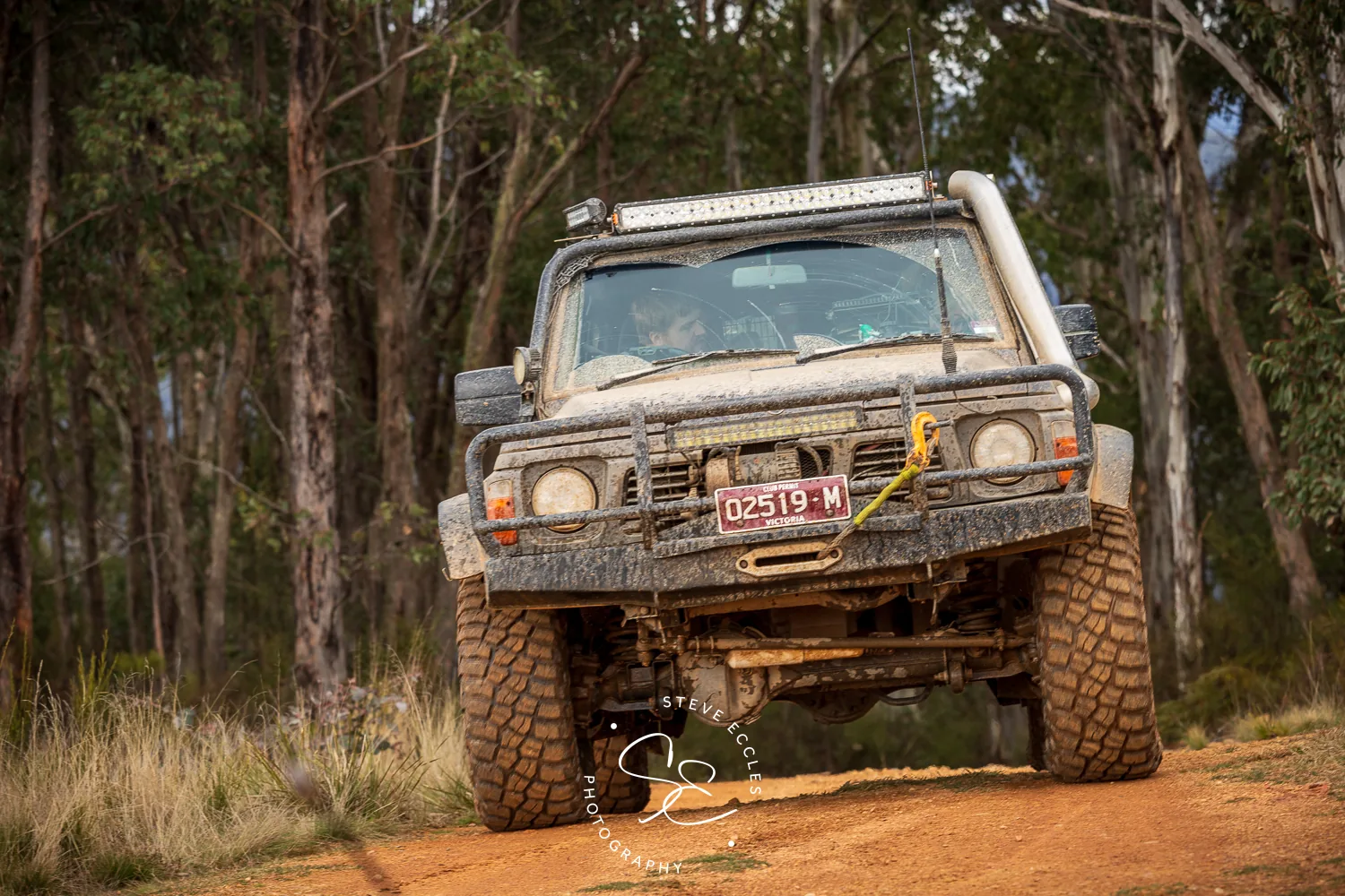 NavRun competitor on forest track