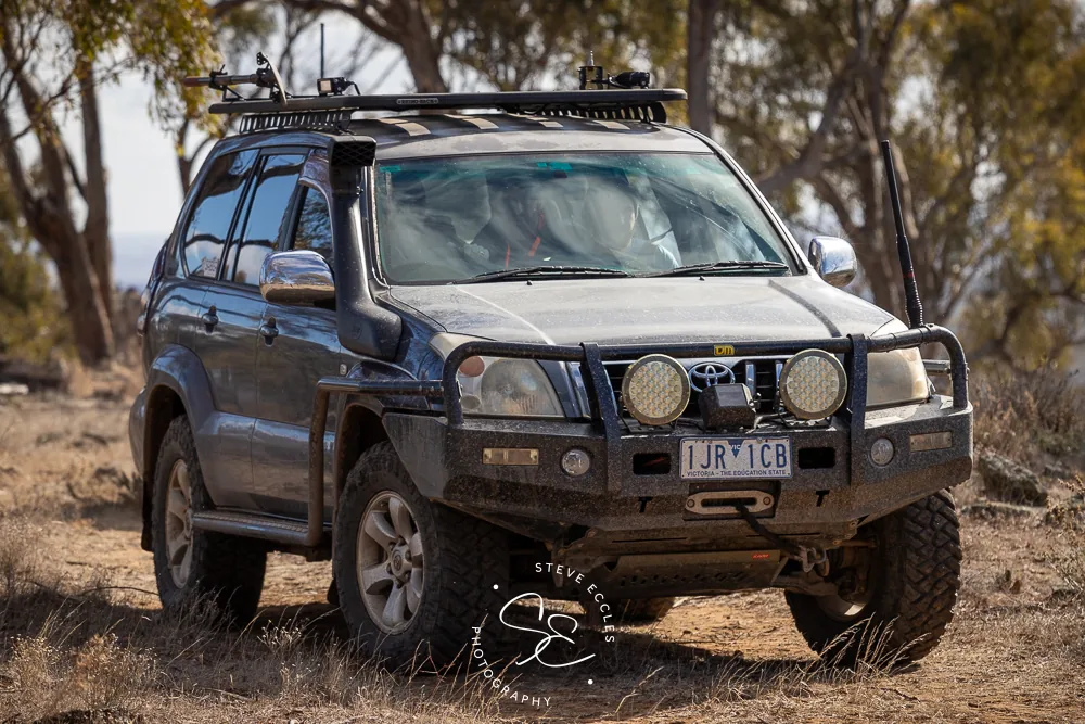 Toyota Prado in Wimmera landscape